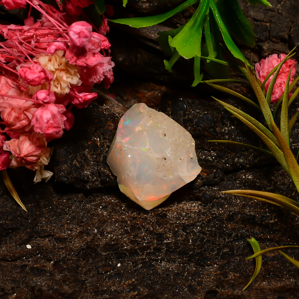 Unique Top Grade Quality 100% Natural Welo Fire Ethiopian Opal Fancy Rough Loose Gemstone For Making Jewelry 14X12X10 MM 05.00 Cts. KR25-99 Sunkarton