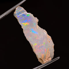 Elegant Top Grade Quality 100% Natural Welo Fire Ethiopian Opal Fancy Rough Loose Gemstone For Making Jewelry 30X15X10 MM 12.50 Cts. KR25-9 Sunkarton