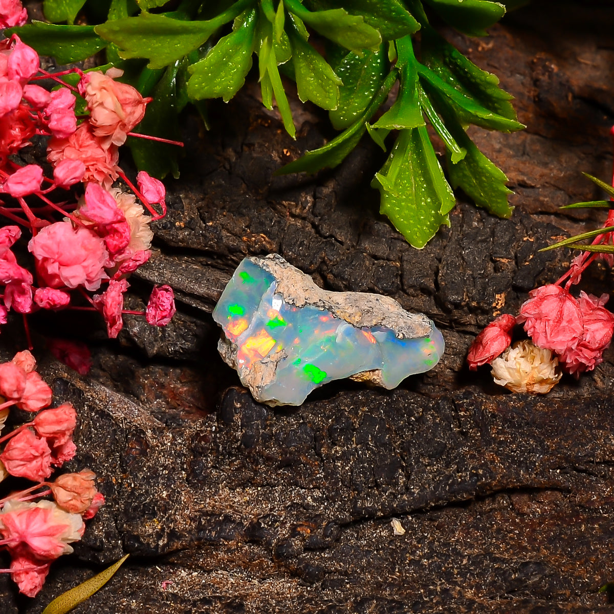 Wonderful Top Grade Quality 100% Natural Welo Fire Ethiopian Opal Rough Loose Gemstone For Making Jewelry 18X13X9 MM 04.50 Cts. KR27-100 Sunkarton