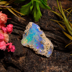 Fabulous Top Grade Quality 100% Natural Welo Fire Ethiopian Opal Rough Loose Gemstone For Making Jewelry 20X13X12 MM 08.50 Cts. KR27-10 Sunkarton