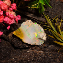 Fantastic Top Grade Quality 100% Natural Welo Fire Ethiopian Opal Rough Loose Gemstone For Making Jewelry 23X15X7 MM 07.00 Cts. KR27-11 Sunkarton