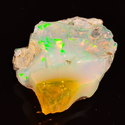 Fantastic Top Grade Quality 100% Natural Welo Fire Ethiopian Opal Rough Loose Gemstone For Making Jewelry 23X15X7 MM 07.00 Cts. KR27-11 Sunkarton