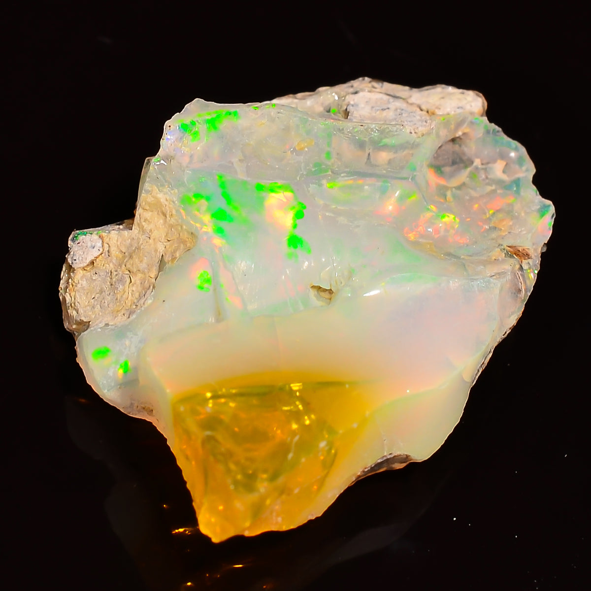 Fantastic Top Grade Quality 100% Natural Welo Fire Ethiopian Opal Rough Loose Gemstone For Making Jewelry 23X15X7 MM 07.00 Cts. KR27-11 Sunkarton