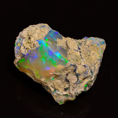 Gorgeous Top Grade Quality 100% Natural Welo Fire Ethiopian Opal Rough Loose Gemstone For Making Jewelry 18X16X10 MM 09.50 Cts. KR27-12 Sunkarton