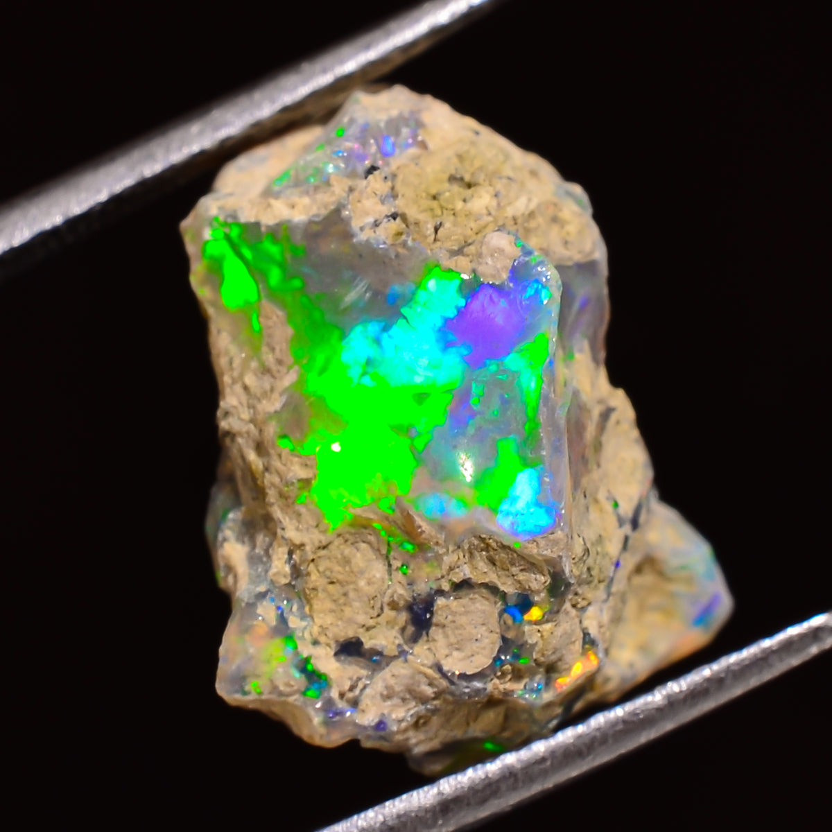 Gorgeous Top Grade Quality 100% Natural Welo Fire Ethiopian Opal Rough Loose Gemstone For Making Jewelry 18X16X10 MM 09.50 Cts. KR27-12 Sunkarton