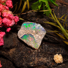 Immaculate Top Grade Quality 100% Natural Welo Fire Ethiopian Opal Rough Loose Gemstone For Making Jewelry 14X14X10 MM 07.50 Cts. KR27-13 Sunkarton