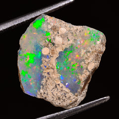 Immaculate Top Grade Quality 100% Natural Welo Fire Ethiopian Opal Rough Loose Gemstone For Making Jewelry 14X14X10 MM 07.50 Cts. KR27-13 Sunkarton