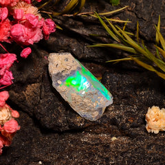 Incredible Top Grade Quality 100% Natural Welo Fire Ethiopian Opal Rough Loose Gemstone For Making Jewelry 18X8X8 MM 04.50 Cts. KR27-14 Sunkarton