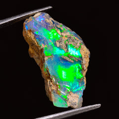 Marvellous Top Grade Quality 100% Natural Welo Fire Ethiopian Opal Rough Loose Gemstone For Making Jewelry 25X14X10 MM 12.00 Cts. KR27-15 Sunkarton