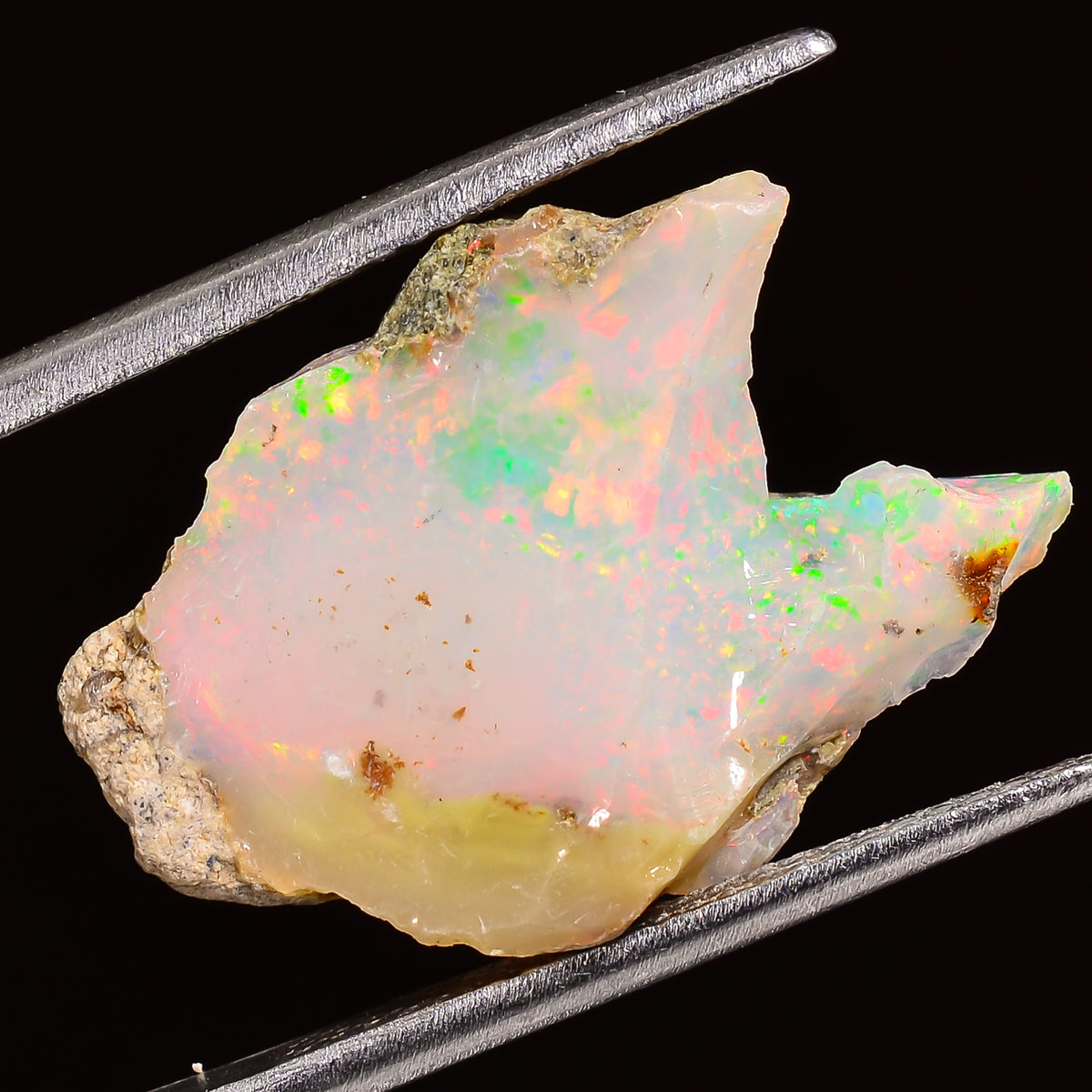 Outstanding Top Grade Quality 100% Natural Welo Fire Ethiopian Opal Rough Loose Gemstone For Making Jewelry 20X15X9 MM 09.50 Cts. KR27-17 Sunkarton