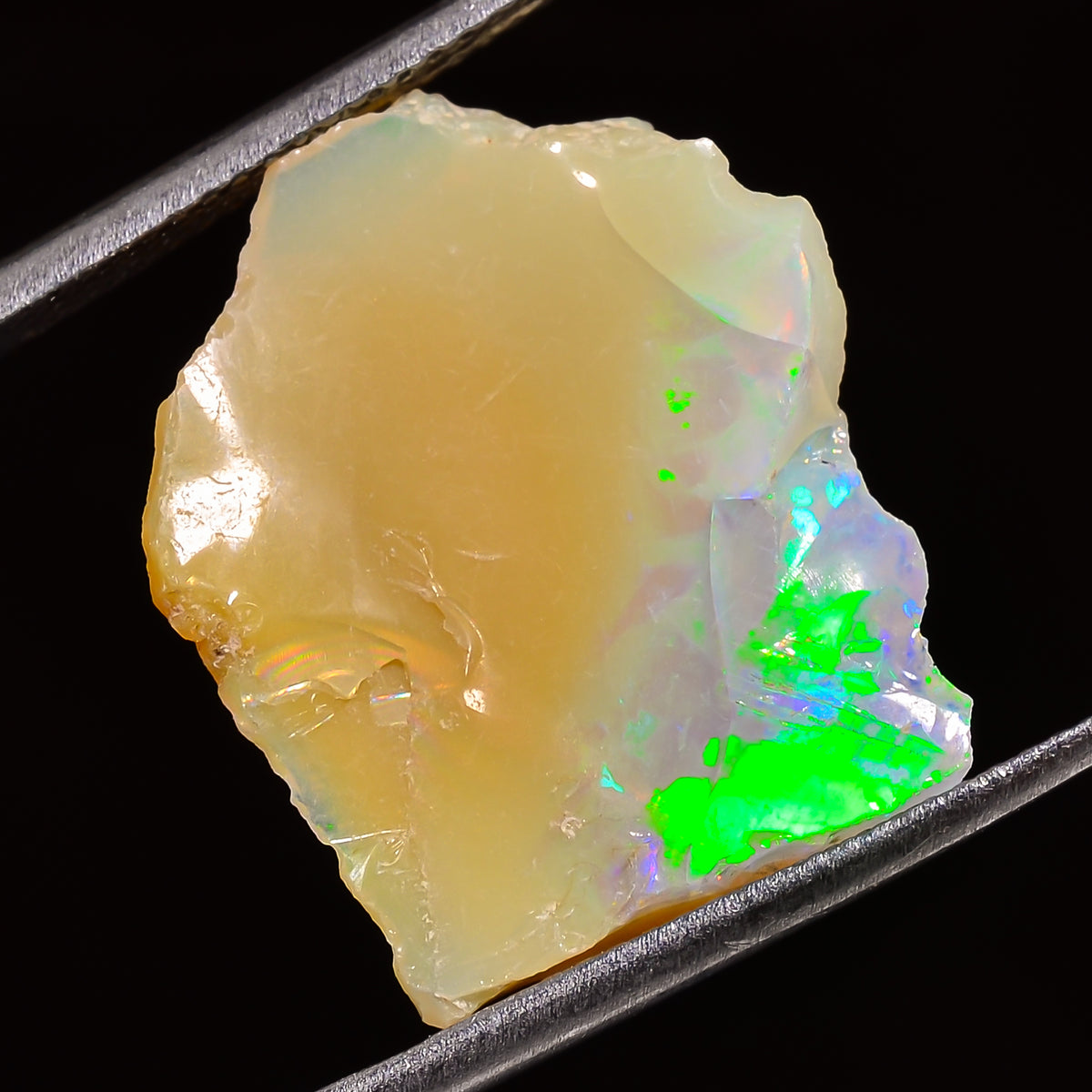 Splendid Top Grade Quality 100% Natural Welo Fire Ethiopian Opal Fancy Rough Loose Gemstone For Making Jewelry 20X17X8 MM 09.00 Cts. KR27-18 Sunkarton