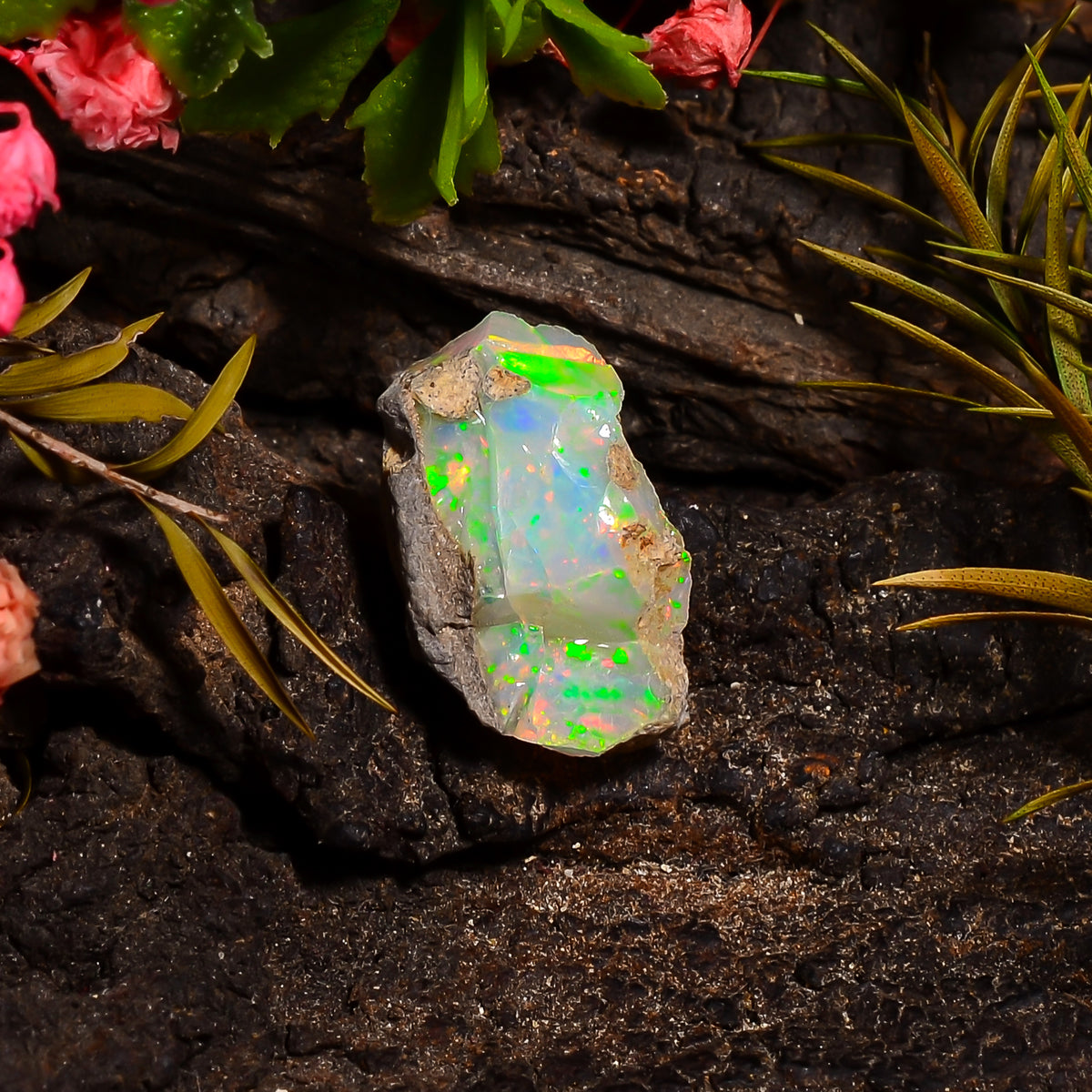 Amazing Top Grade Quality 100% Natural Welo Fire Ethiopian Opal Fancy Rough Loose Gemstone For Making Jewelry 17X11X9 MM 07.00 Cts. KR27-1 Sunkarton