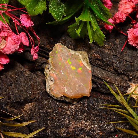 Terrific Top Grade Quality 100% Natural Welo Fire Ethiopian Opal Rough Loose Gemstone For Making Jewelry 17X15X11 MM 12.50 Cts. KR27-23 Sunkarton