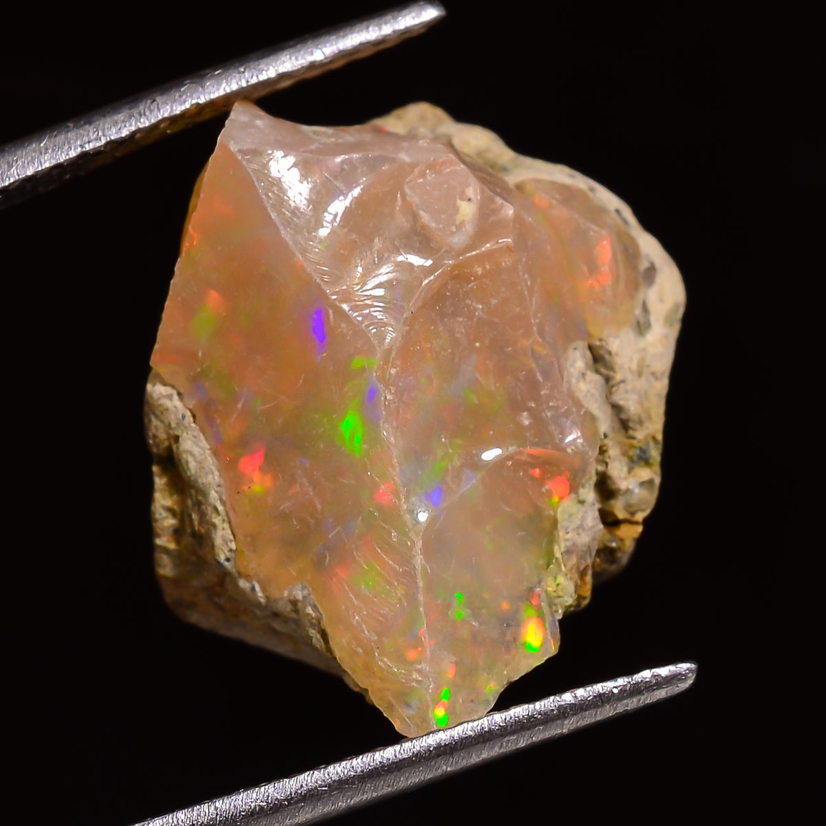Terrific Top Grade Quality 100% Natural Welo Fire Ethiopian Opal Rough Loose Gemstone For Making Jewelry 17X15X11 MM 12.50 Cts. KR27-23 Sunkarton