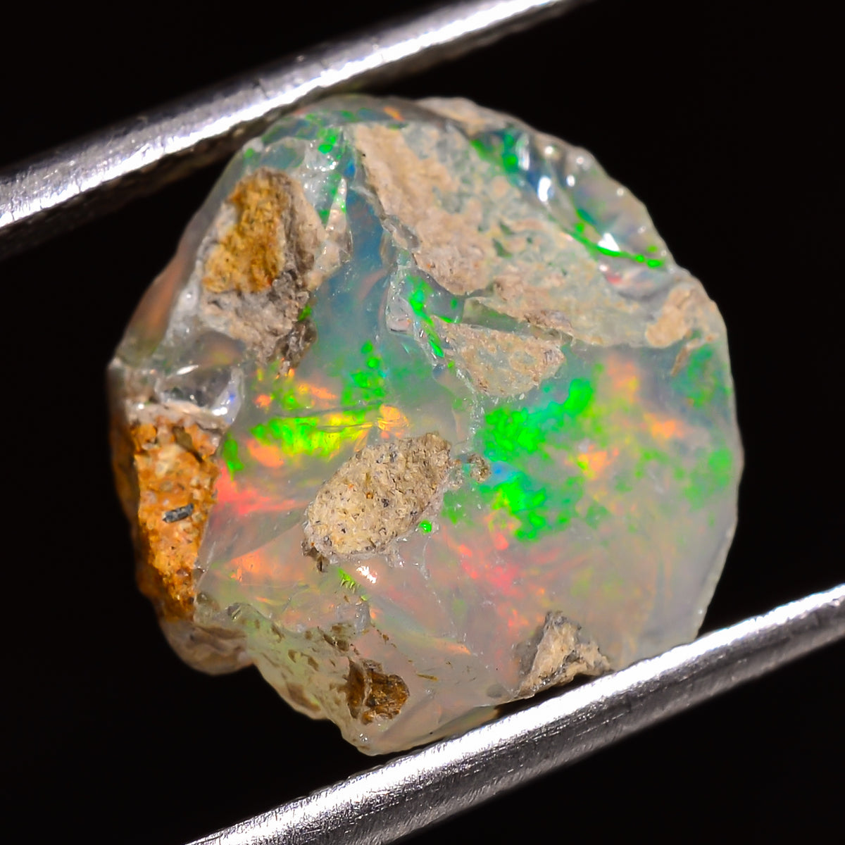 Unique Top Grade Quality 100% Natural Welo Fire Ethiopian Opal Fancy Rough Loose Gemstone For Making Jewelry 15X11X10 MM 06.50 Cts. KR27-24 Sunkarton