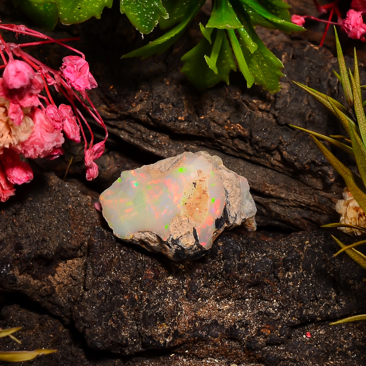 Wonderful Top Grade Quality 100% Natural Welo Fire Ethiopian Opal Rough Loose Gemstone For Making Jewelry 18X14X11 MM 08.00 Cts. KR27-25 Sunkarton