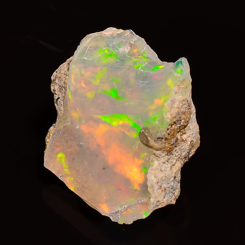 Amazing Top Grade Quality 100% Natural Welo Fire Ethiopian Opal Fancy Rough Loose Gemstone For Making Jewelry 15X12X9 MM 05.50 Cts. KR27-26 Sunkarton