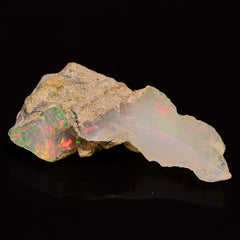 Attractive Top Grade Quality 100% Natural Welo Fire Ethiopian Opal Rough Loose Gemstone For Making Jewelry 29X14X8 MM 09.50 Cts. KR27-27 Sunkarton