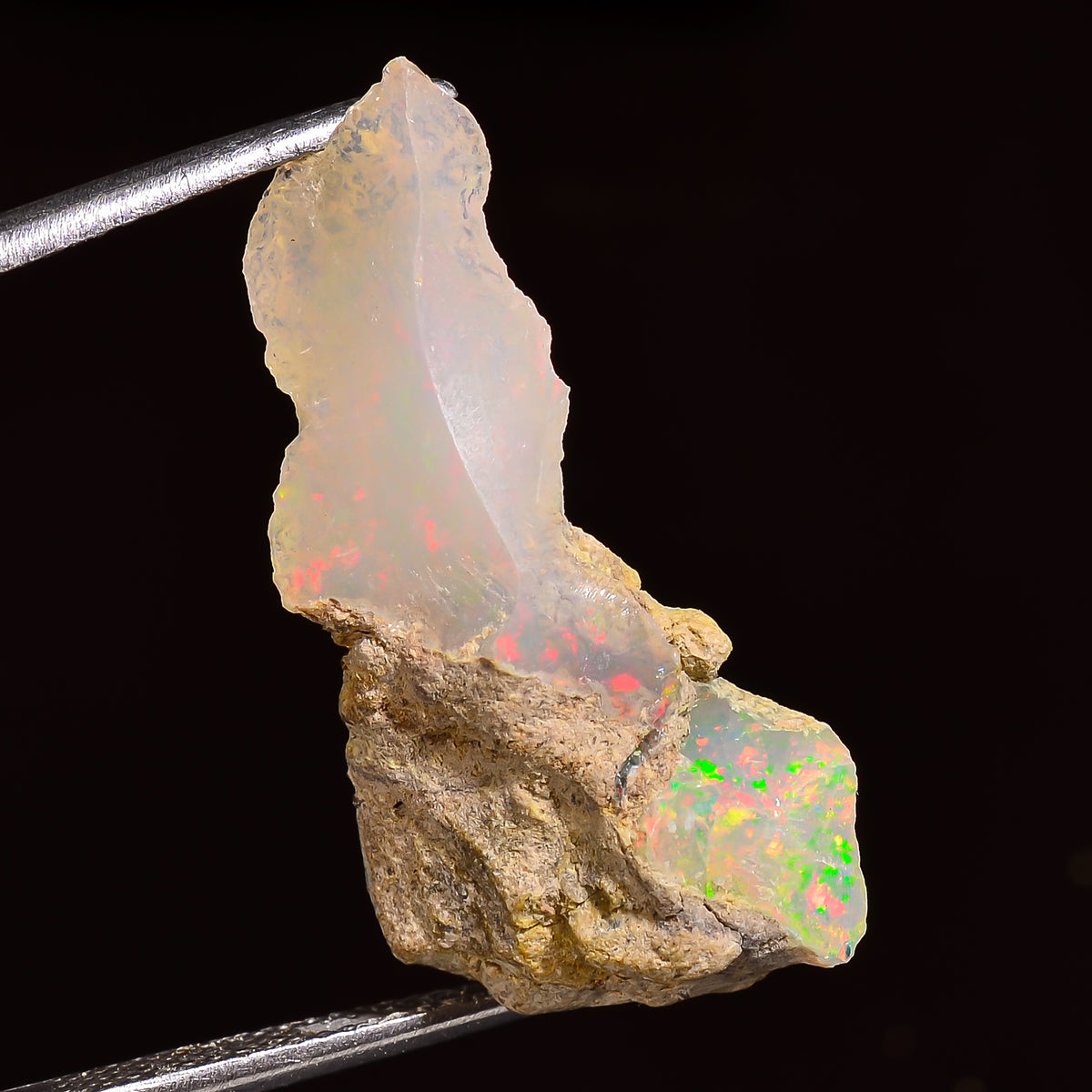 Attractive Top Grade Quality 100% Natural Welo Fire Ethiopian Opal Rough Loose Gemstone For Making Jewelry 29X14X8 MM 09.50 Cts. KR27-27 Sunkarton