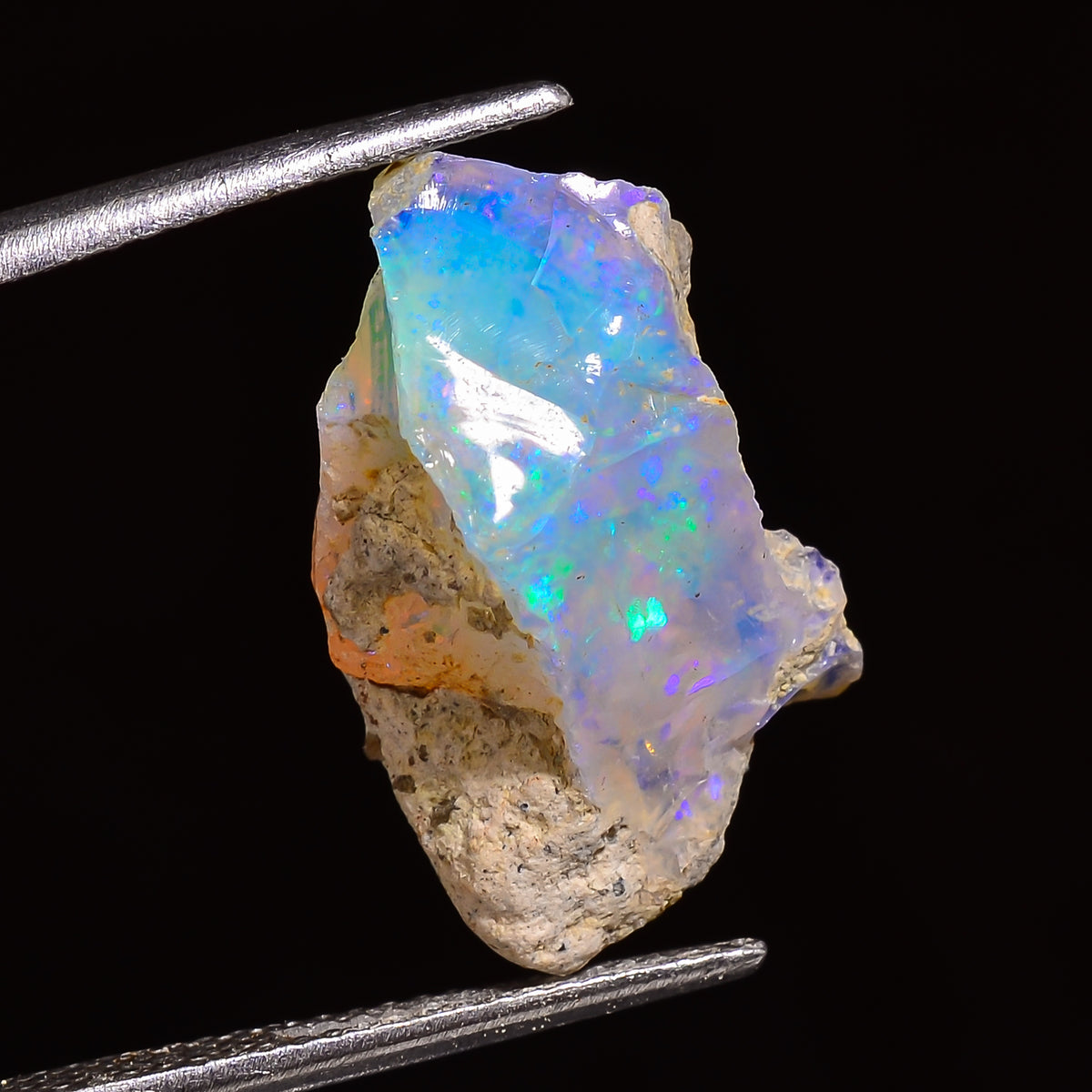 Beautiful Top Grade Quality 100% Natural Welo Fire Ethiopian Opal Rough Loose Gemstone For Making Jewelry 20X12X9 MM 07.00 Cts. KR27-29 Sunkarton