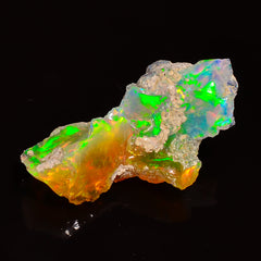 Attractive Top Grade Quality 100% Natural Welo Fire Ethiopian Opal Rough Loose Gemstone For Making Jewelry 24X13X9 MM 06.50 Cts. KR27-2 Sunkarton