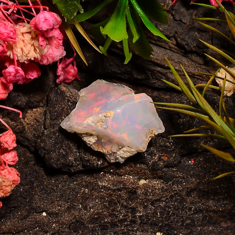 Excellent Top Grade Quality 100% Natural Welo Fire Ethiopian Opal Rough Loose Gemstone For Making Jewelry 16X11X10 MM 06.50 Cts. KR27-32 Sunkarton