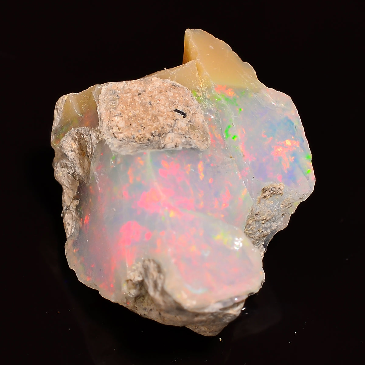 Exclusive Top Grade Quality 100% Natural Welo Fire Ethiopian Opal Rough Loose Gemstone For Making Jewelry 17X12X10 MM 07.00 Cts. KR27-33 Sunkarton