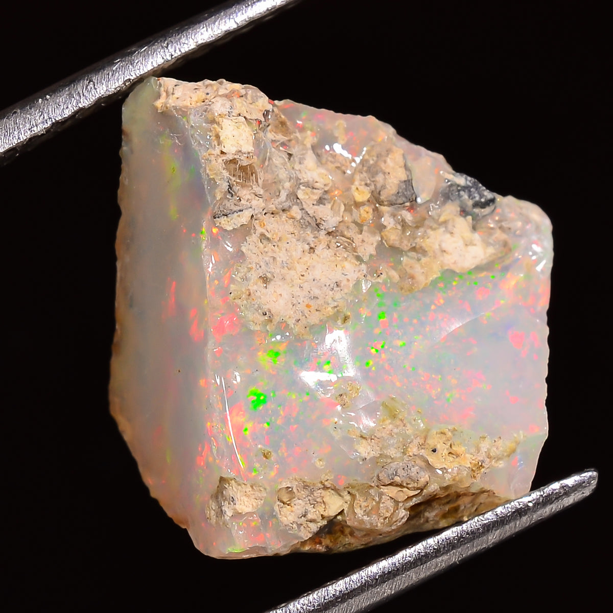 Fabulous Top Grade Quality 100% Natural Welo Fire Ethiopian Opal Fancy Rough Loose Gemstone For Making Jewelry 15X13X8 MM 07.00 Cts. KR27-35 Sunkarton
