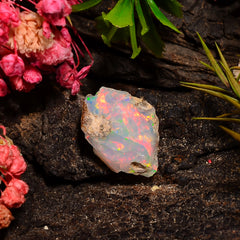 Fantastic Top Grade Quality 100% Natural Welo Fire Ethiopian Opal Rough Loose Gemstone For Making Jewelry 15X11X8 MM 04.00 Cts. KR27-36 Sunkarton