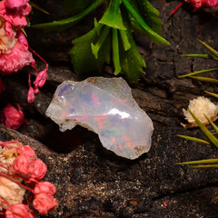Immaculate Top Grade Quality 100% Natural Welo Fire Ethiopian Opal Rough Loose Gemstone For Making Jewelry 16X11X8 MM 05.00 Cts. KR27-38 Sunkarton