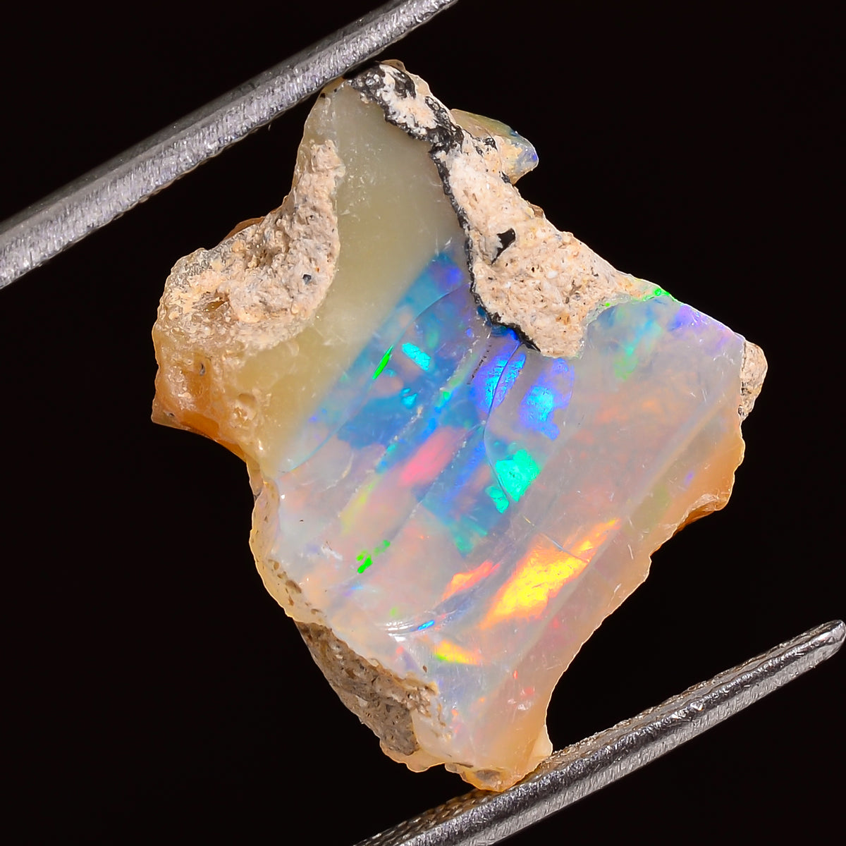 Incredible Top Grade Quality 100% Natural Welo Fire Ethiopian Opal Rough Loose Gemstone For Making Jewelry 17X16X8 MM 09.00 Cts. KR27-39 Sunkarton