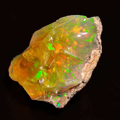 Mind Blowing Top Grade Quality 100% Natural Welo Fire Ethiopian Opal Rough Loose Gemstone For Making Jewelry 17X14X11 MM 09.00 Cts. KR27-41 Sunkarton