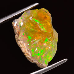 Mind Blowing Top Grade Quality 100% Natural Welo Fire Ethiopian Opal Rough Loose Gemstone For Making Jewelry 17X14X11 MM 09.00 Cts. KR27-41 Sunkarton