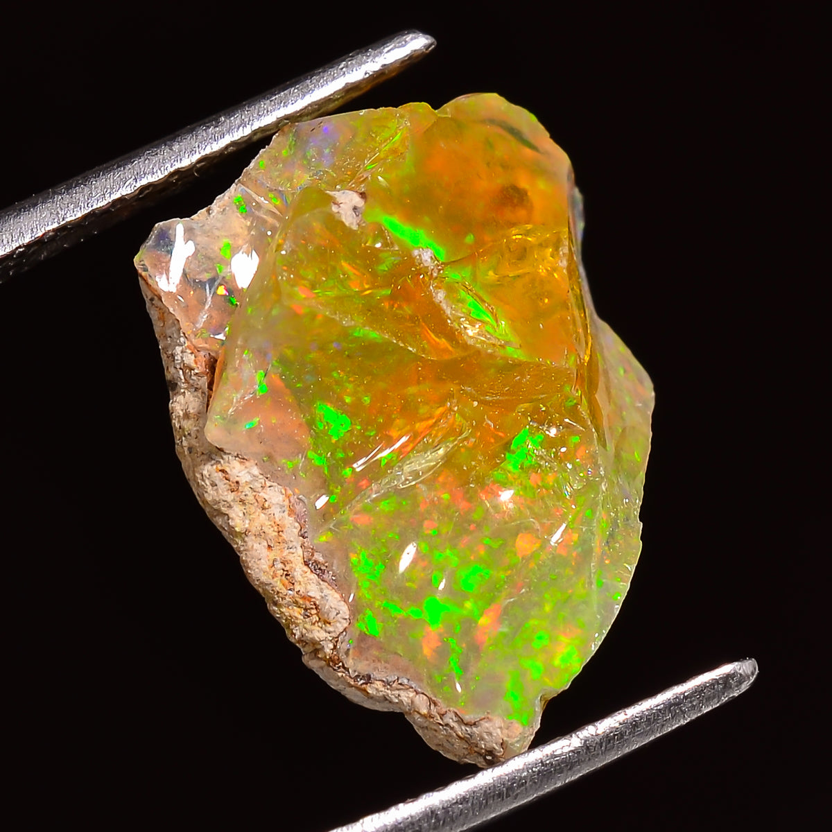 Mind Blowing Top Grade Quality 100% Natural Welo Fire Ethiopian Opal Rough Loose Gemstone For Making Jewelry 17X14X11 MM 09.00 Cts. KR27-41 Sunkarton