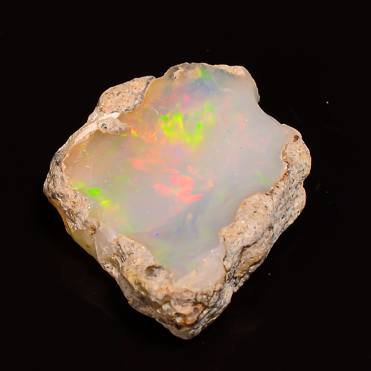 Outstanding Top Grade Quality 100% Natural Welo Fire Ethiopian Opal Rough Loose Gemstone For Making Jewelry 19X14X5 MM 04.50 Cts. KR27-42 Sunkarton