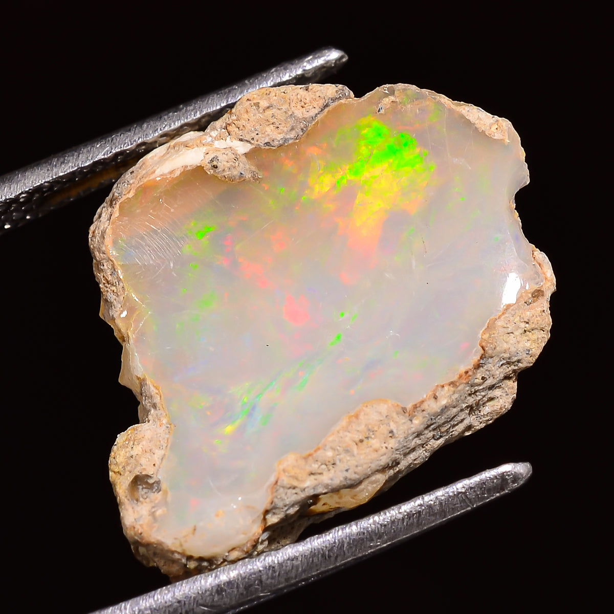 Outstanding Top Grade Quality 100% Natural Welo Fire Ethiopian Opal Rough Loose Gemstone For Making Jewelry 19X14X5 MM 04.50 Cts. KR27-42 Sunkarton