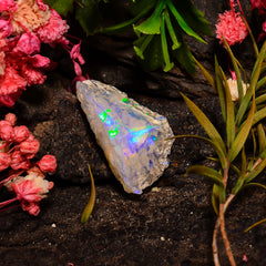 Stunning Top Grade Quality 100% Natural Welo Fire Ethiopian Opal Rough Loose Gemstone For Making Jewelry 22X13X12 MM 08.00 Cts. KR27-45 Sunkarton