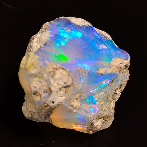 Supreme Top Grade Quality 100% Natural Welo Fire Ethiopian Opal Fancy Rough Loose Gemstone For Making Jewelry 18X12X10 MM 08.50 Cts. KR27-46 Sunkarton