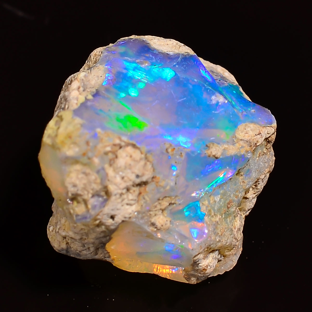 Supreme Top Grade Quality 100% Natural Welo Fire Ethiopian Opal Fancy Rough Loose Gemstone For Making Jewelry 18X12X10 MM 08.50 Cts. KR27-46 Sunkarton