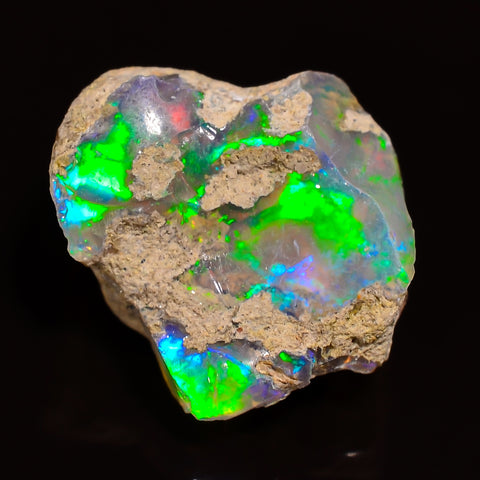 Tempting Top Grade Quality 100% Natural Welo Fire Ethiopian Opal Fancy Rough Loose Gemstone For Making Jewelry 14X11X8 MM 04.50 Cts. KR27-47 Sunkarton