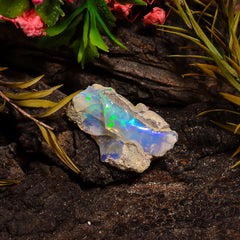 Beautiful Top Grade Quality 100% Natural Welo Fire Ethiopian Opal Rough Loose Gemstone For Making Jewelry 20X13X10 MM 08.00 Cts. KR27-4 Sunkarton