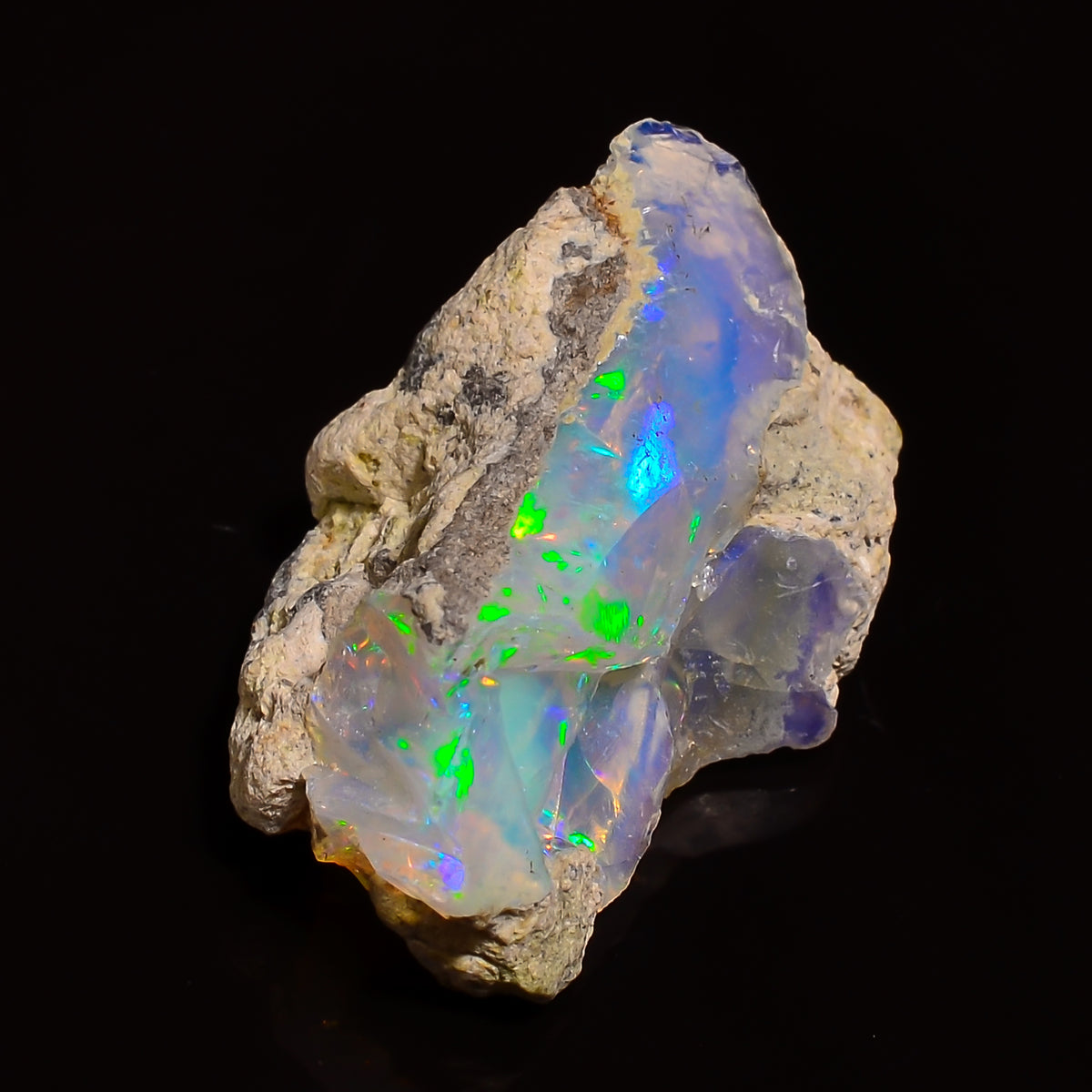 Beautiful Top Grade Quality 100% Natural Welo Fire Ethiopian Opal Rough Loose Gemstone For Making Jewelry 20X13X10 MM 08.00 Cts. KR27-4 Sunkarton