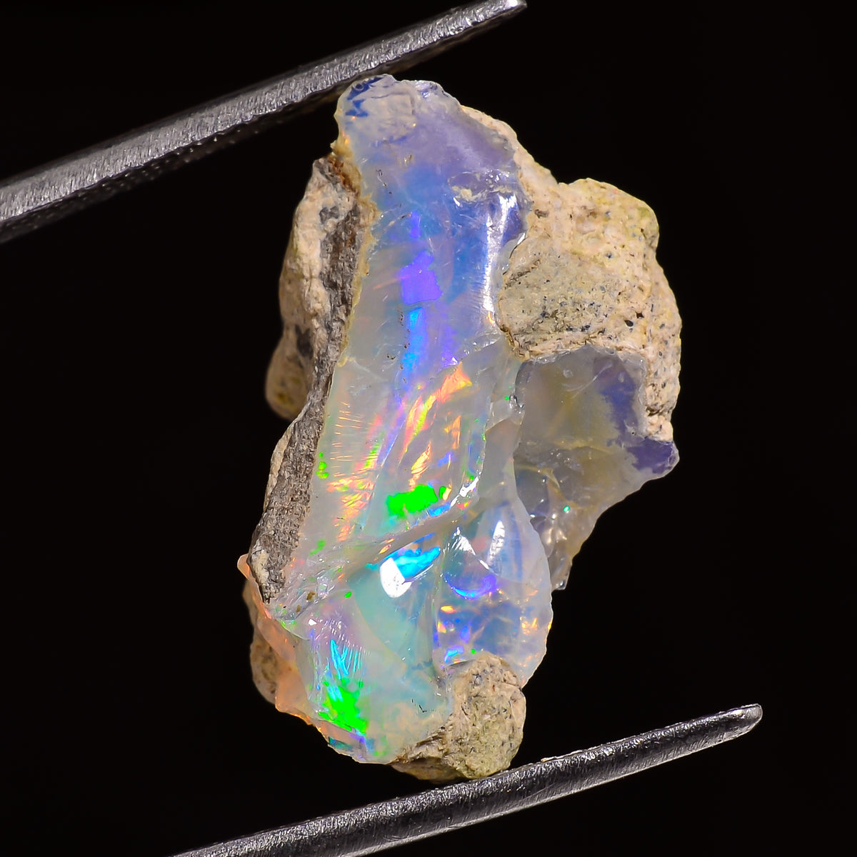 Beautiful Top Grade Quality 100% Natural Welo Fire Ethiopian Opal Rough Loose Gemstone For Making Jewelry 20X13X10 MM 08.00 Cts. KR27-4 Sunkarton