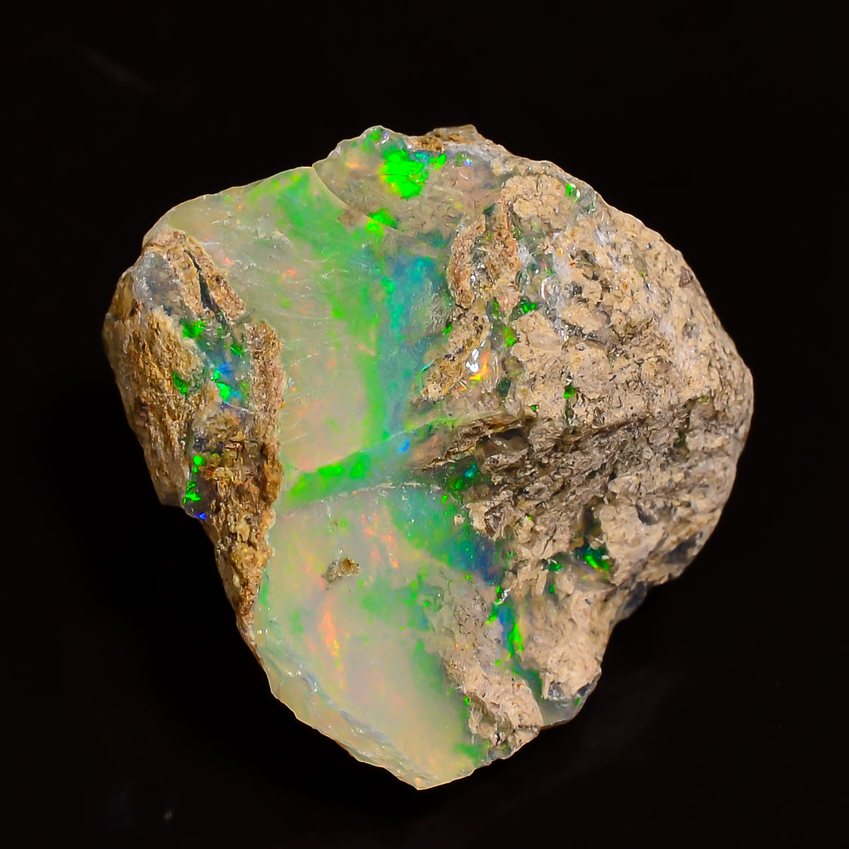 Wonderful Top Grade Quality 100% Natural Welo Fire Ethiopian Opal Rough Loose Gemstone For Making Jewelry 16X16X11 MM 10.50 Cts. KR27-50 Sunkarton