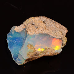 Classic Top Grade Quality 100% Natural Welo Fire Ethiopian Opal Fancy Rough Loose Gemstone For Making Jewelry 16X12X7 MM 04.50 Cts. KR27-55 Sunkarton