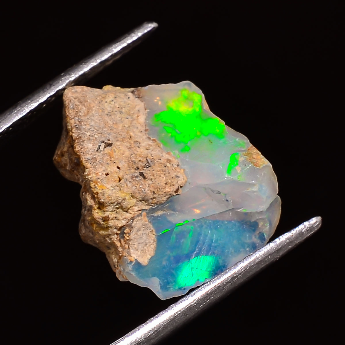 Classic Top Grade Quality 100% Natural Welo Fire Ethiopian Opal Fancy Rough Loose Gemstone For Making Jewelry 16X12X7 MM 04.50 Cts. KR27-55 Sunkarton