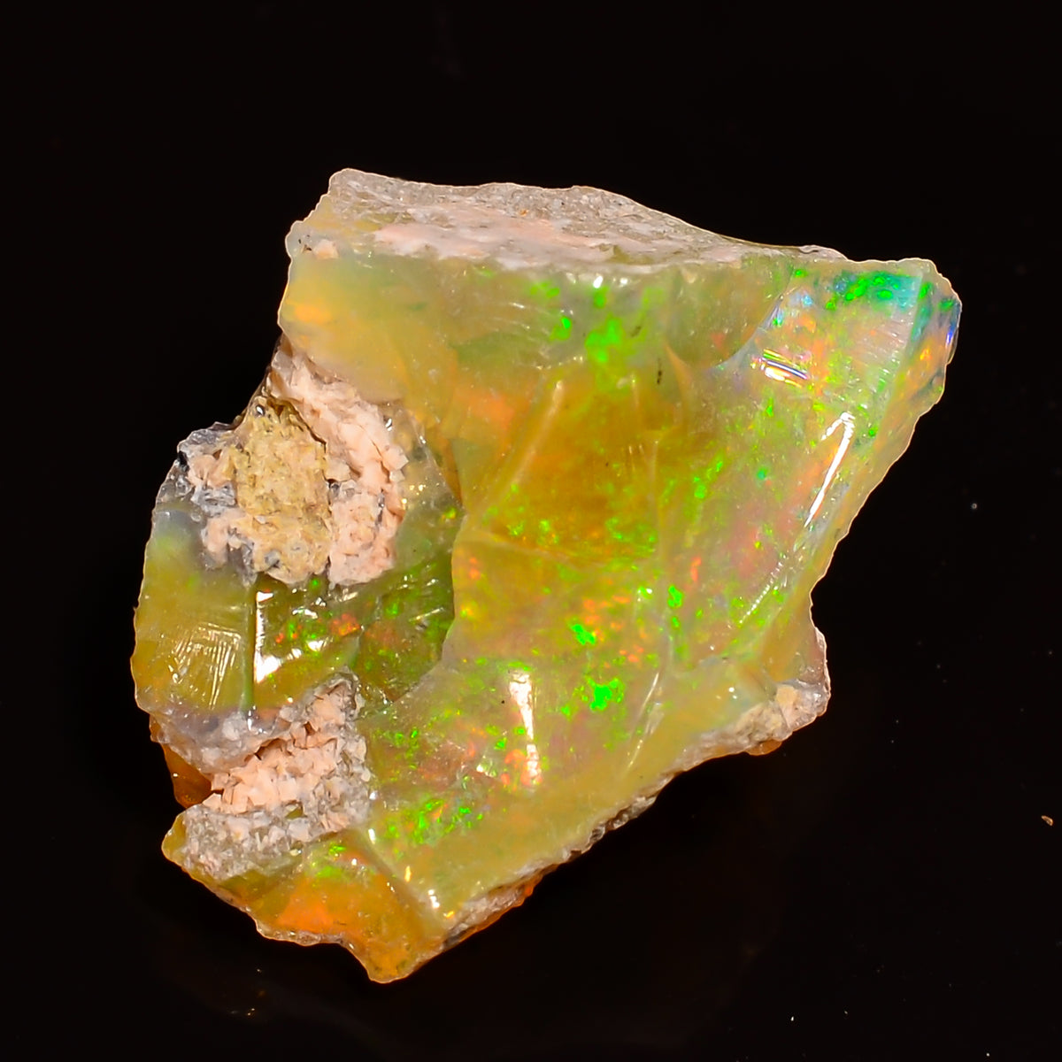 Dazzling Top Grade Quality 100% Natural Welo Fire Ethiopian Opal Fancy Rough Loose Gemstone For Making Jewelry 16X12X9 MM 04.50 Cts. KR27-56 Sunkarton