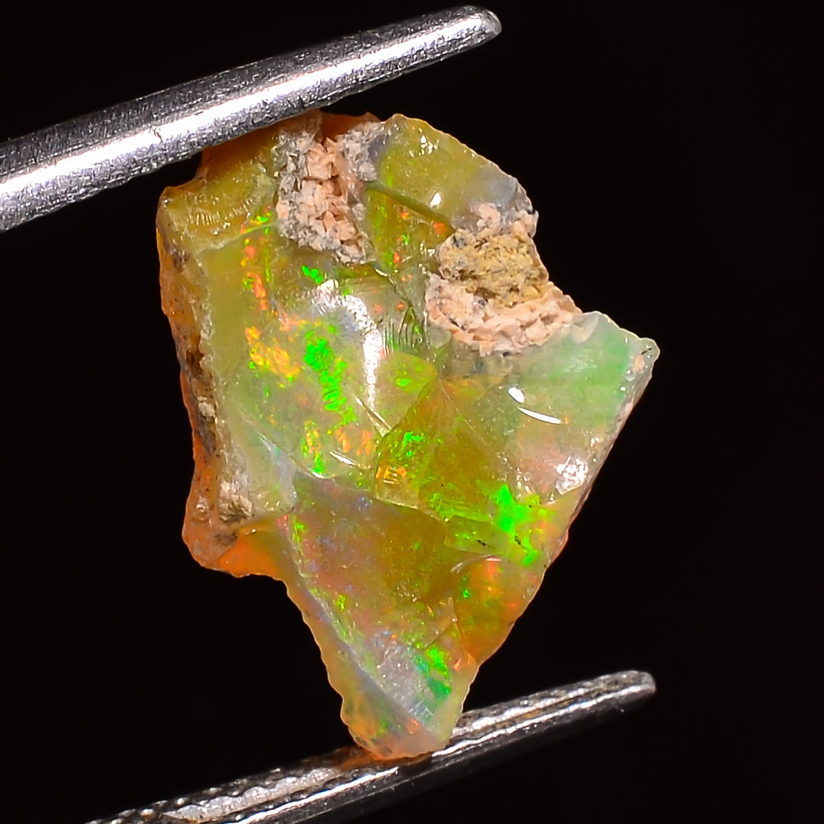 Dazzling Top Grade Quality 100% Natural Welo Fire Ethiopian Opal Fancy Rough Loose Gemstone For Making Jewelry 16X12X9 MM 04.50 Cts. KR27-56 Sunkarton