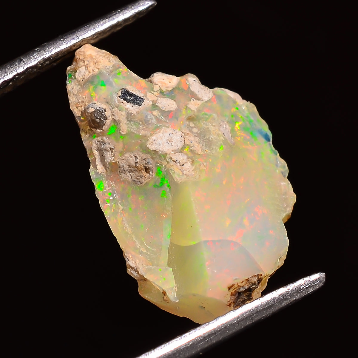 Excellent Top Grade Quality 100% Natural Welo Fire Ethiopian Opal Rough Loose Gemstone For Making Jewelry 18X10X8 MM 05.00 Cts. KR27-57 Sunkarton