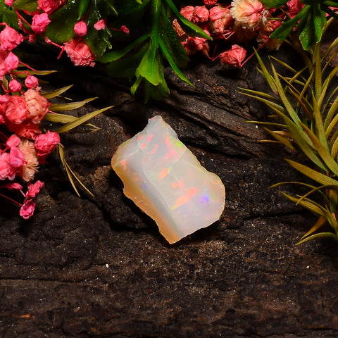 Classic Top Grade Quality 100% Natural Welo Fire Ethiopian Opal Fancy Rough Loose Gemstone For Making Jewelry 22X14X8 MM 08.50 Cts. KR27-5 Sunkarton